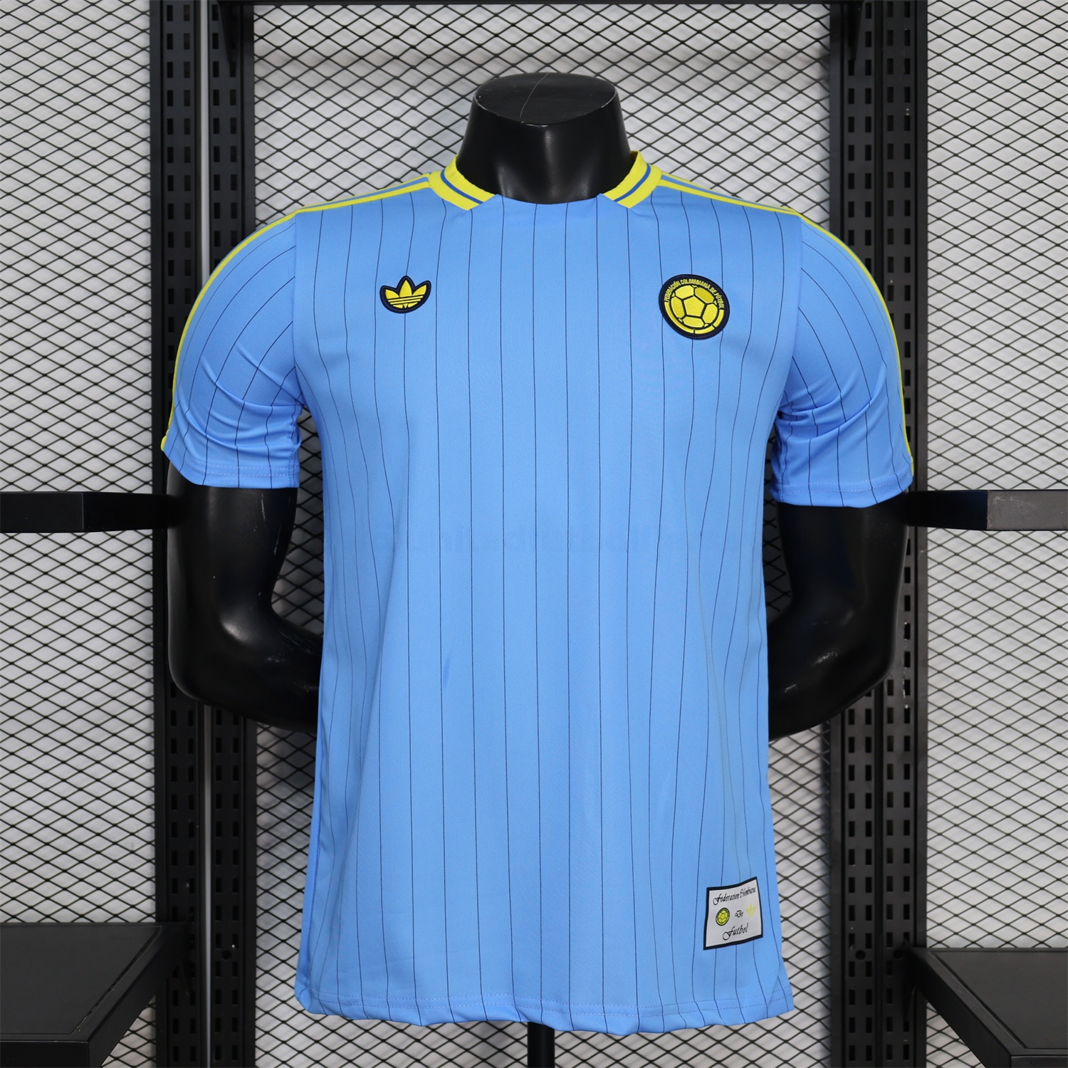 Colombia 2026 Terrace Icon Retro Casual Style Blue Jersey - Player Version - UnitedFutballJersey