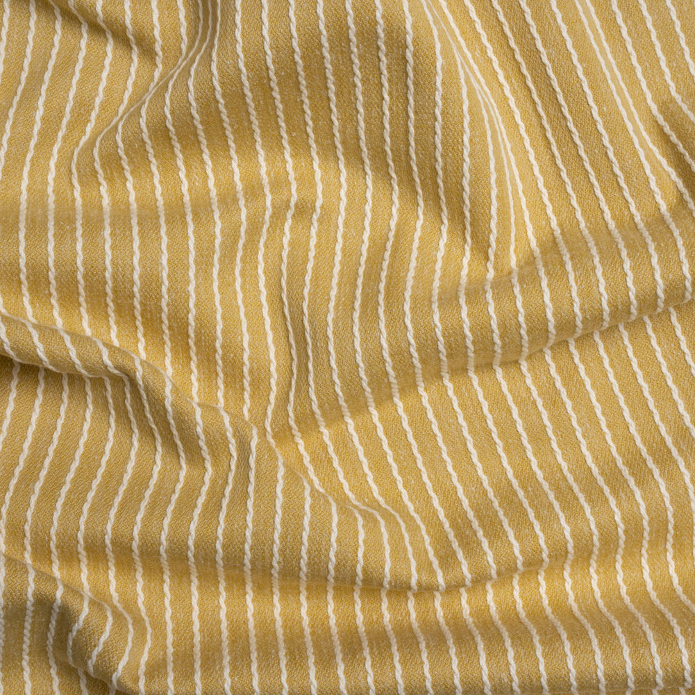 Cotton and Polyester Woven - Pollen Tactile Chalk Stripes - British Imported - Joann Fabrics