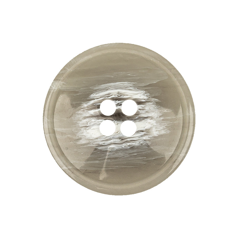 Italian Light Gray and White Striated 4-Hole Plastic Button - 40L/25.5mm - Joann Fabrics
