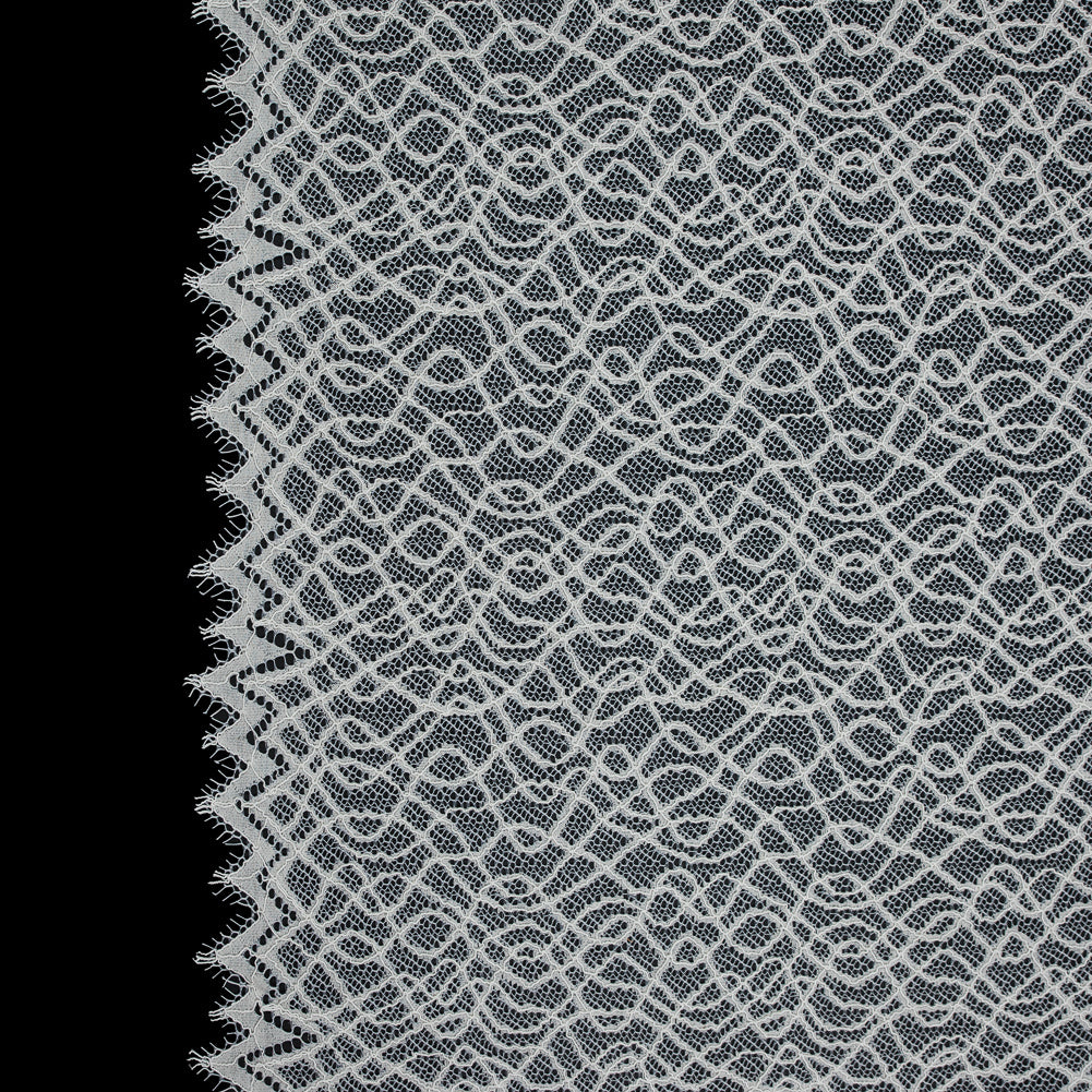 Corded Lace with Eyelash Edges - Ivory Abstract - Joann Fabrics