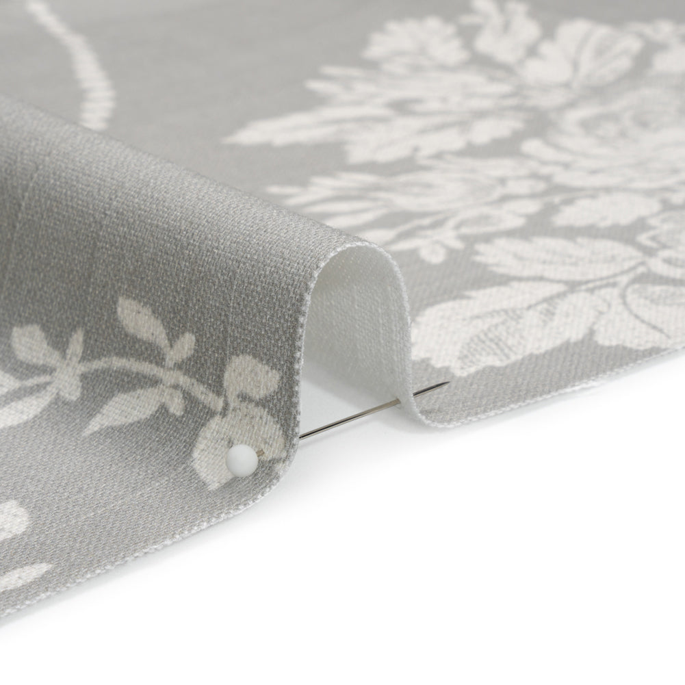 Cotton Canvas Print - Steel Scrolls and Leaves - British Imported - Joann Fabrics