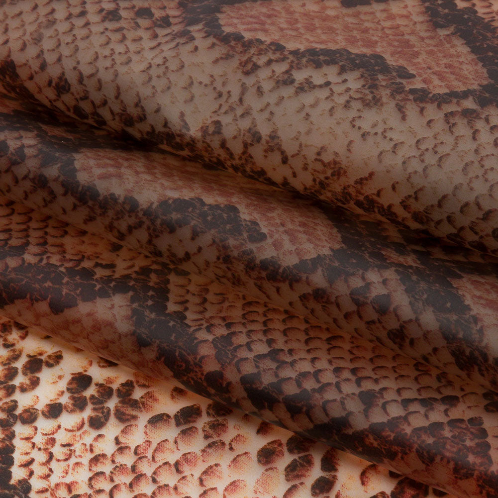 Rust and Black Python Scales Lightweight Translucent Vinyl - Joann Fabrics