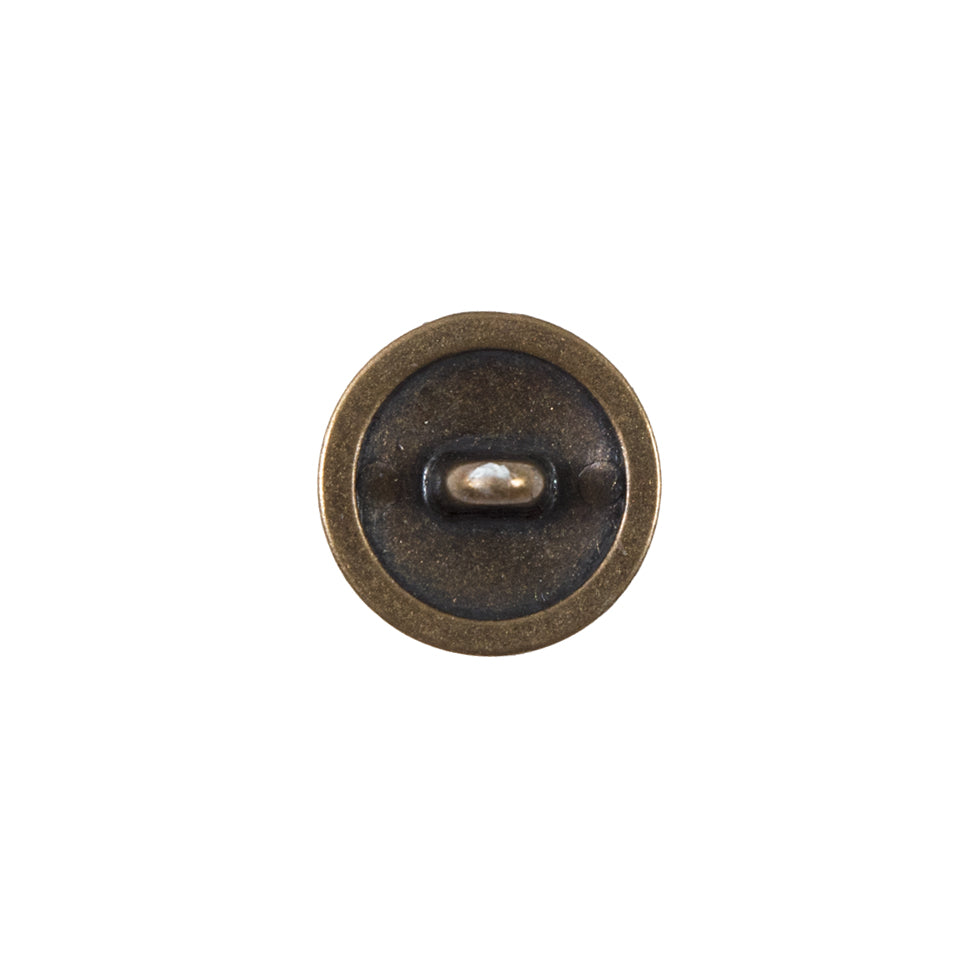 Bronze Floral Etched Metal Shank Back Button - 24L/15mm - Joann Fabrics