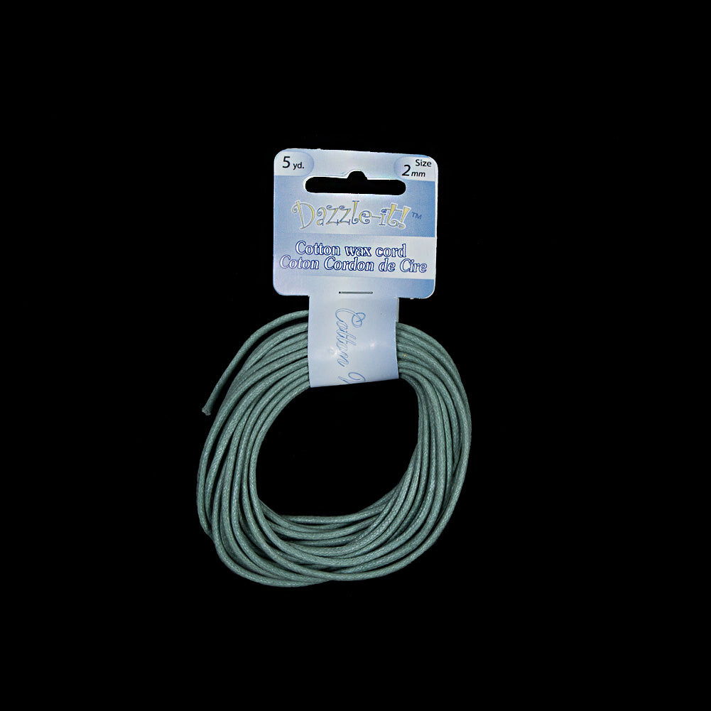 Dazzle-It Chinois Green Cotton Wax Cord - 2mm - Joann Fabrics