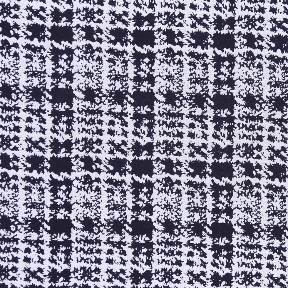 Italian Black and White Plaid Cotton Brocade - Joann Fabrics