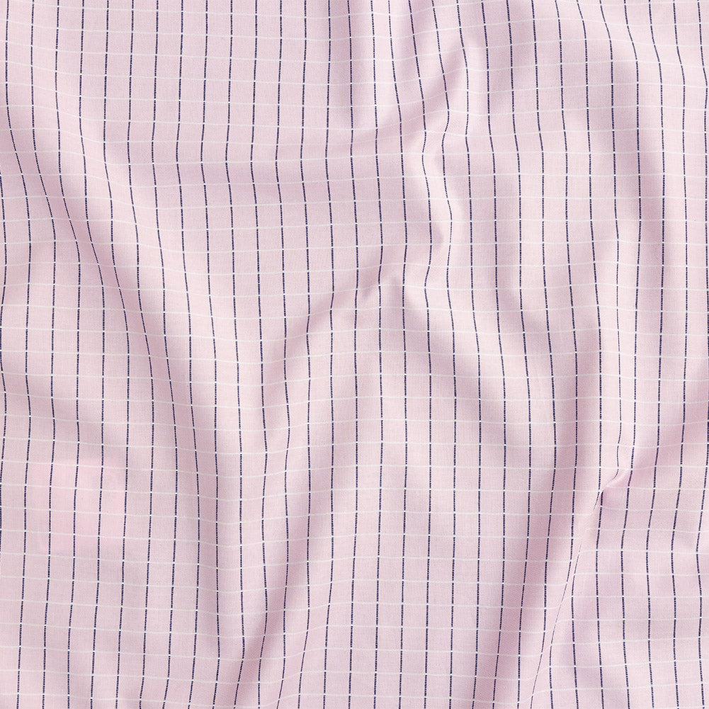 Premium Pink Woven Checks Dobby Cotton Shirting - Joann Fabrics