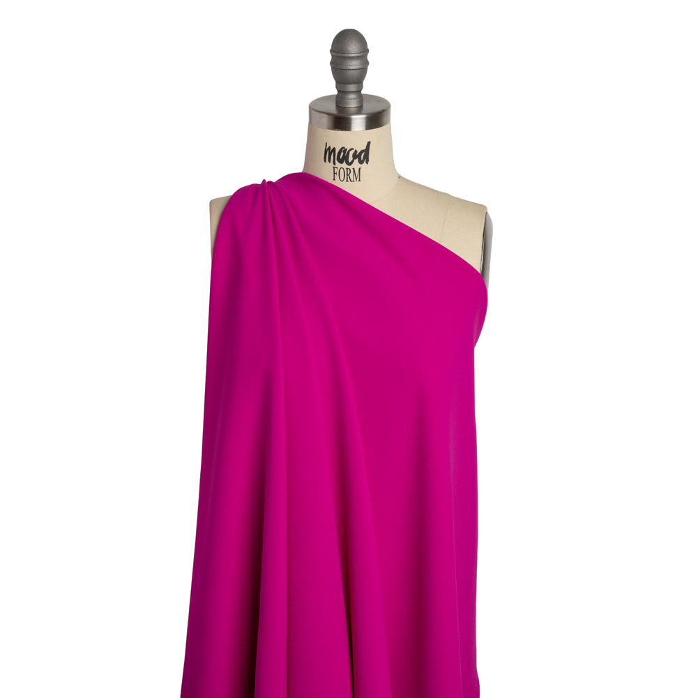 Stretch Polyester Crepe Double Knit - Magenta Pink - Designer Deadstock - Joann Fabrics