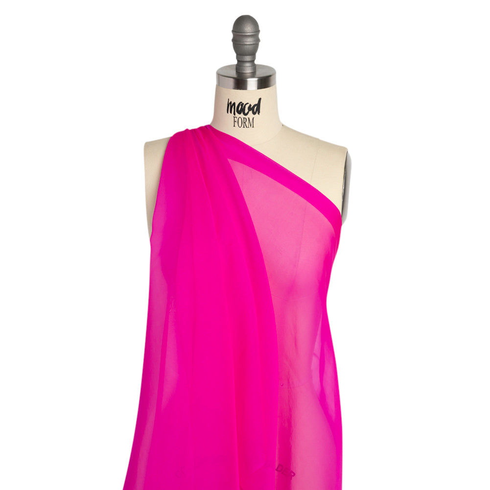 Chiffon-Like Silk Voile - Hot Pink Iridescent - Adelaide Collection - Joann Fabrics