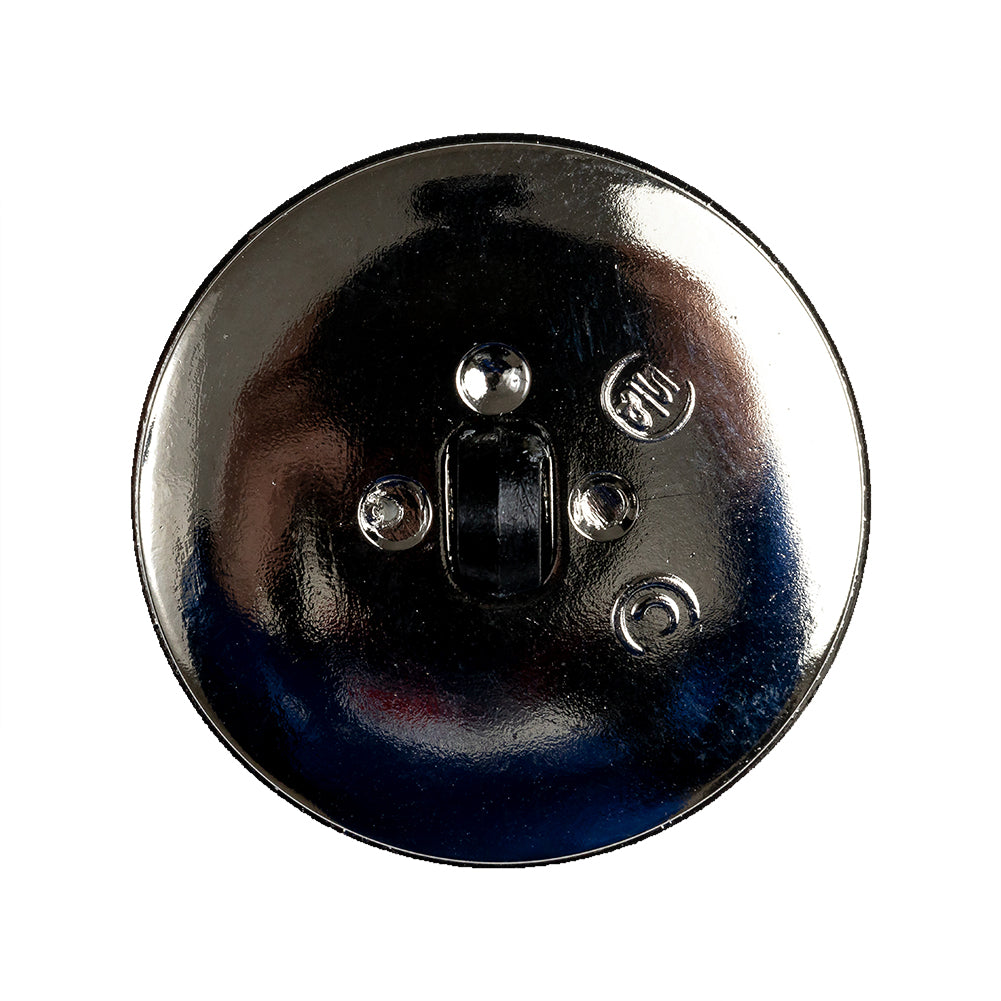 Black and Silver 2-Piece Cone-Shaped Shank Back Button - 45L/29mm - Joann Fabrics