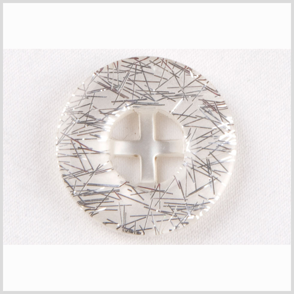 White Silver Plastic Button - 36L/23mm - Joann Fabrics