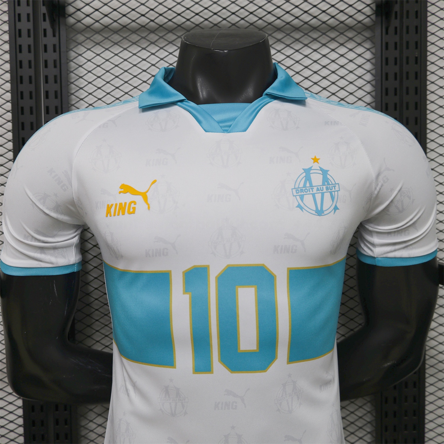 Marseille 25-26 Retro Style White Jersey -Player Version - UnitedFutballJersey