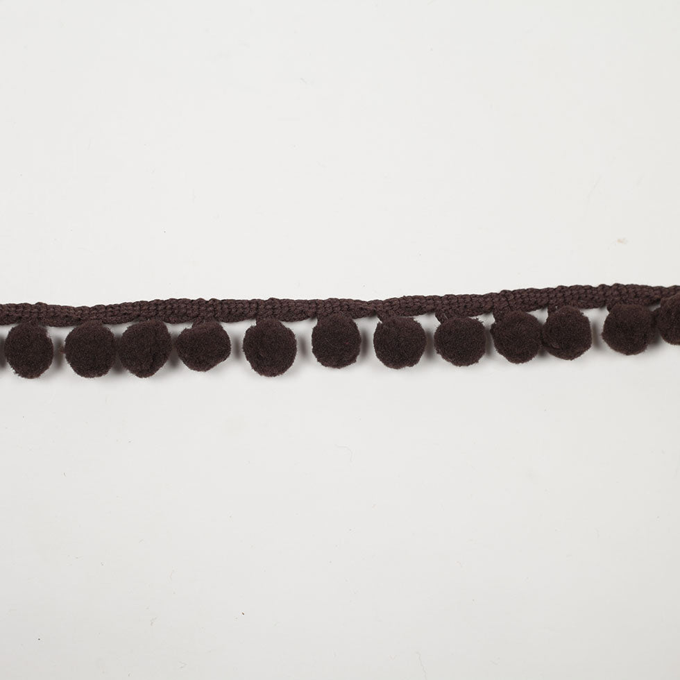 Brown Polyester Pom Pom Trim - Joann Fabrics