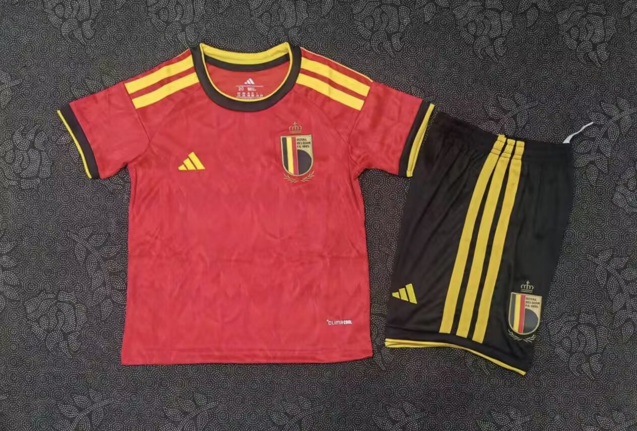 2026 Belgium National Team Home Football Shirt 1:1 Thai Quality Kids Size