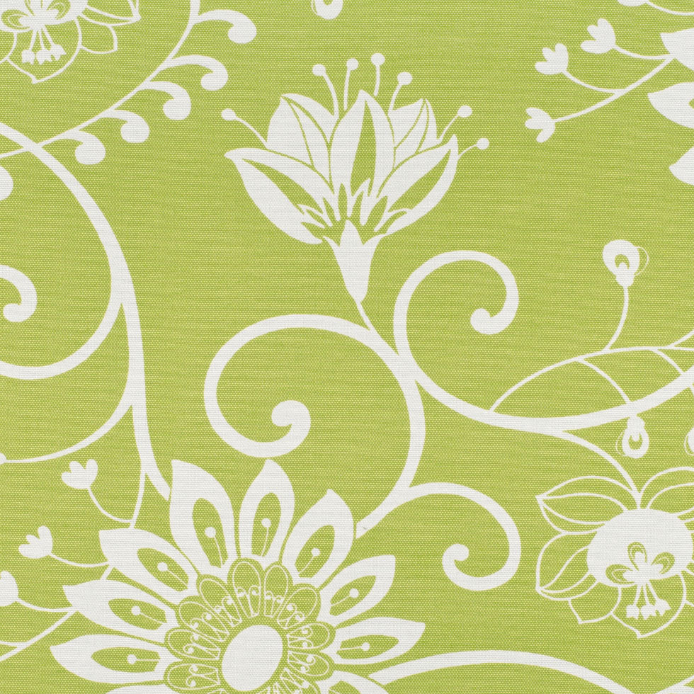 Off-White/Lime Floral Canvas - Joann Fabrics
