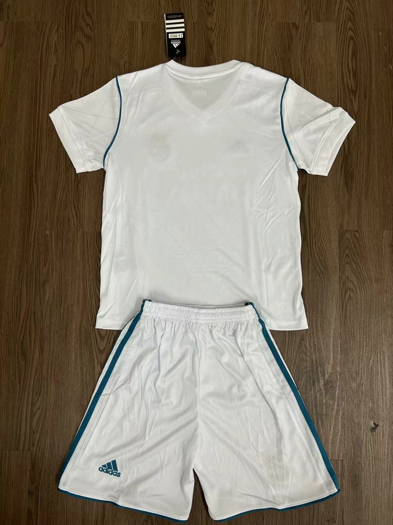 2017/2018 Retro Real Madrid Home Football Shirt 1:1 Thai Quality Kids Size