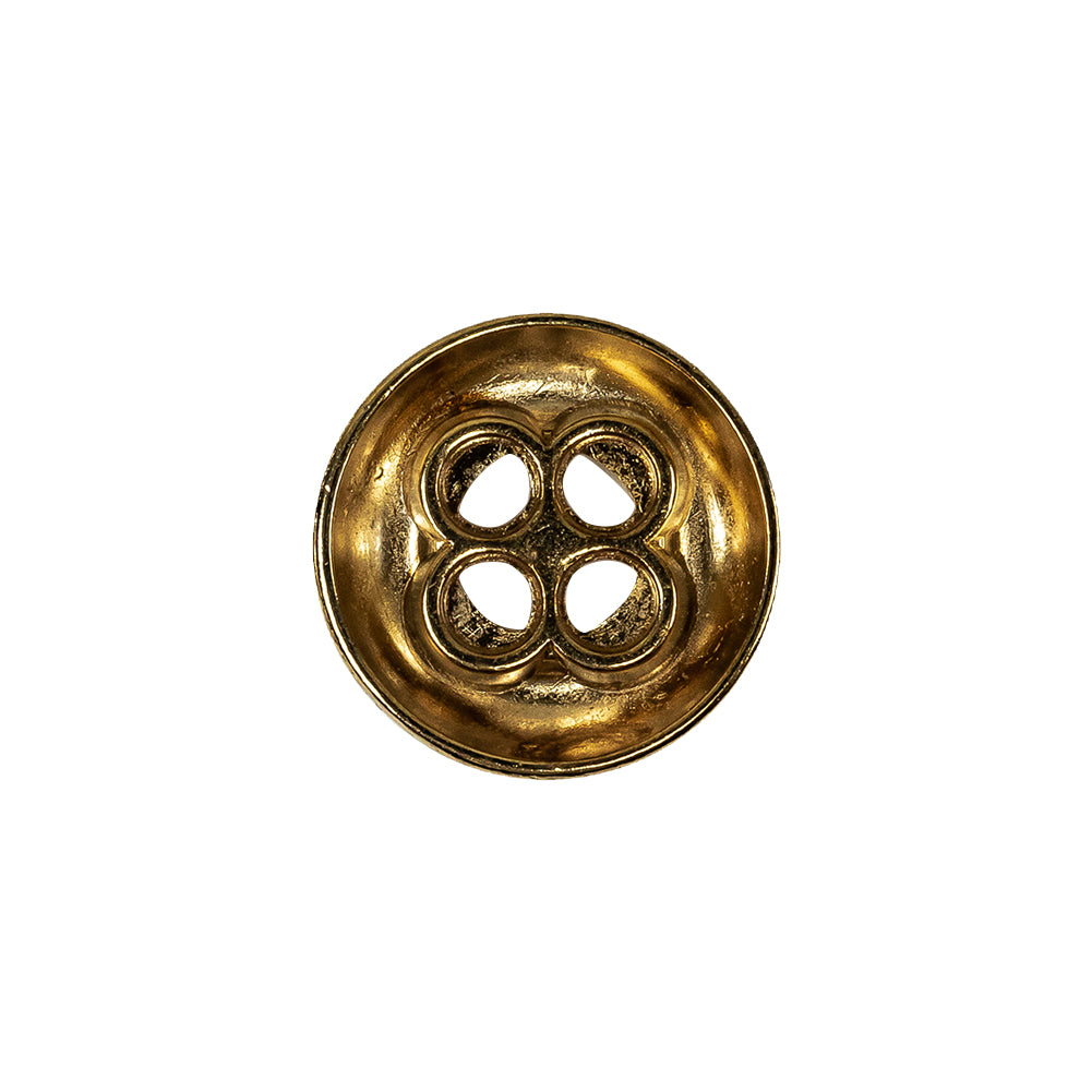 Italian Gold 4-Hole Deepwell Metal Button - 28L/18mm - Joann Fabrics