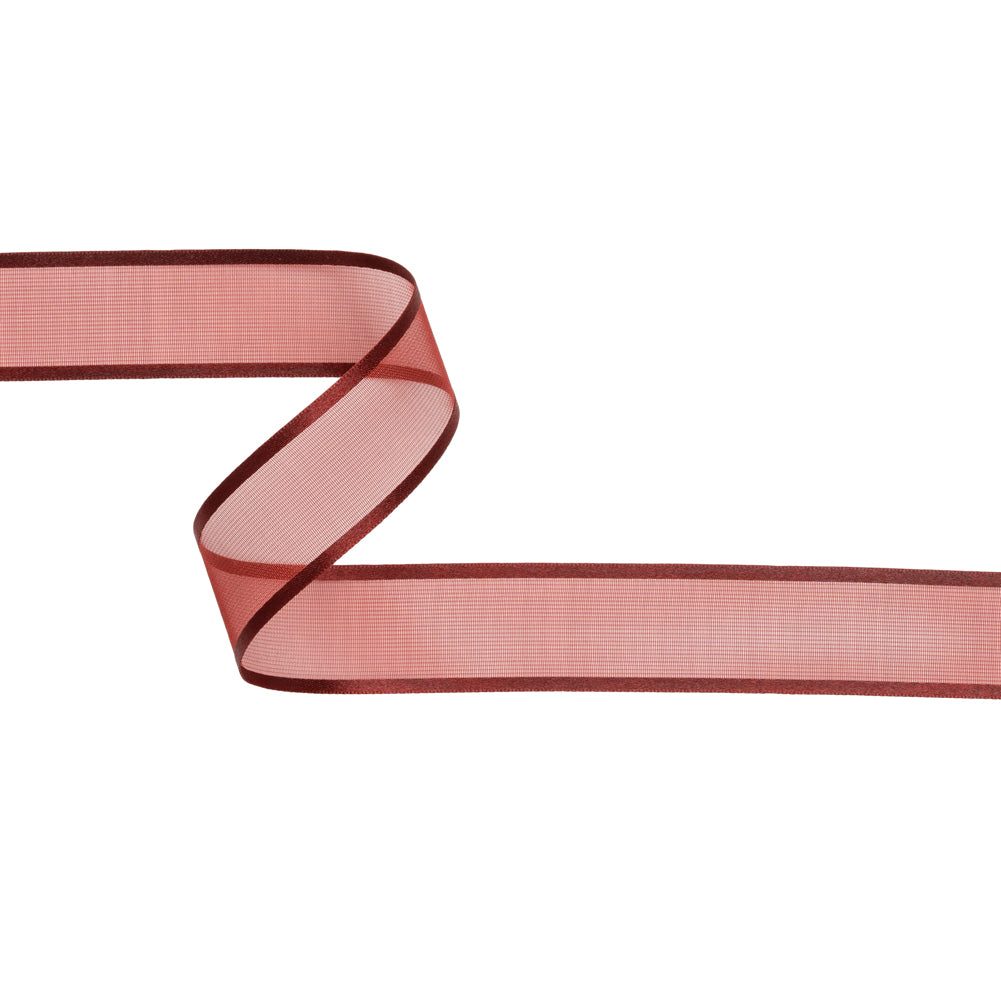 Sheer Ribbon with Double Faced Satin Edges - 1