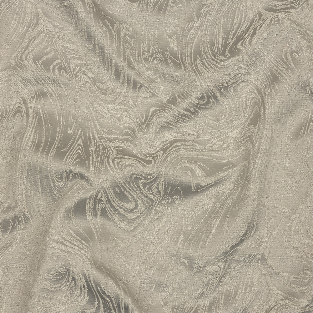 Cotton and Recycled Polyester Drapery Jacquard - Silver Marbled Lines - British Imported - Joann Fabrics
