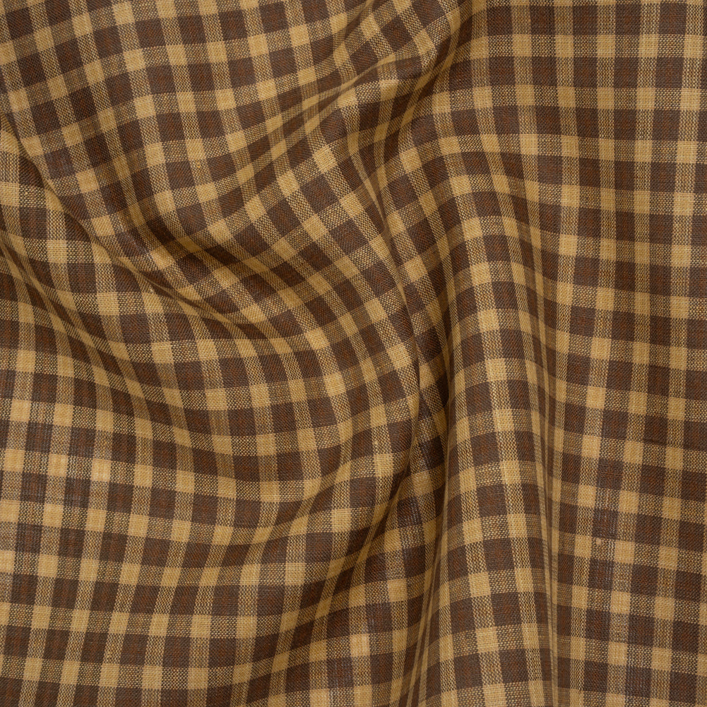Medium Weight Linen Woven - Brown and Beige Plaid - Joann Fabrics
