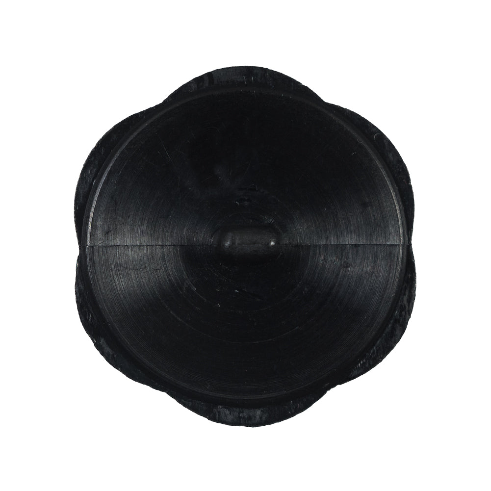 Italian Black Floral Beveled Shank Back Button - 48L/30.5mm - Joann Fabrics