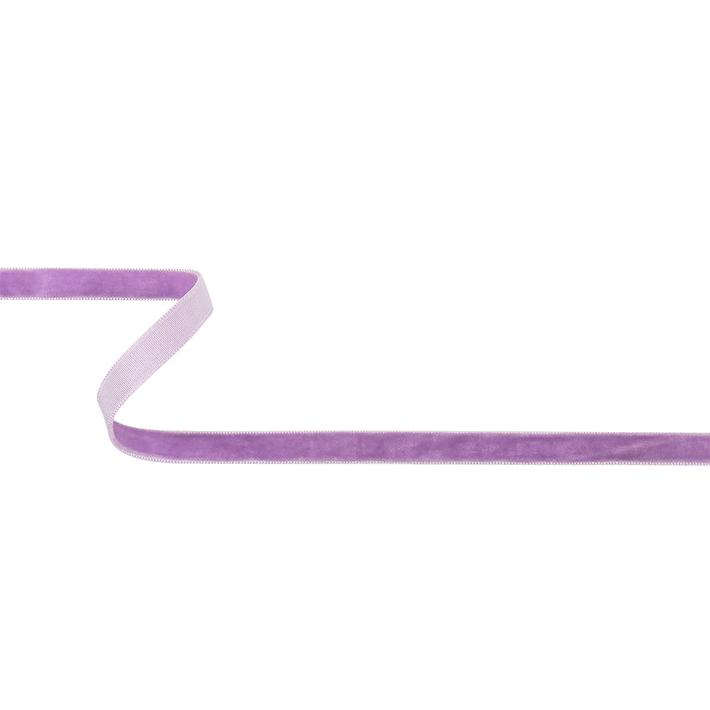 Crocus Single Face Velvet Ribbon - 0.375