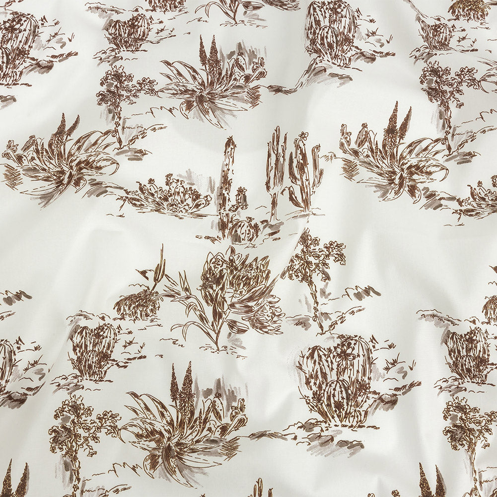 Mood Exclusive Cactus Charisma Stretch Cotton Poplin - Joann Fabrics