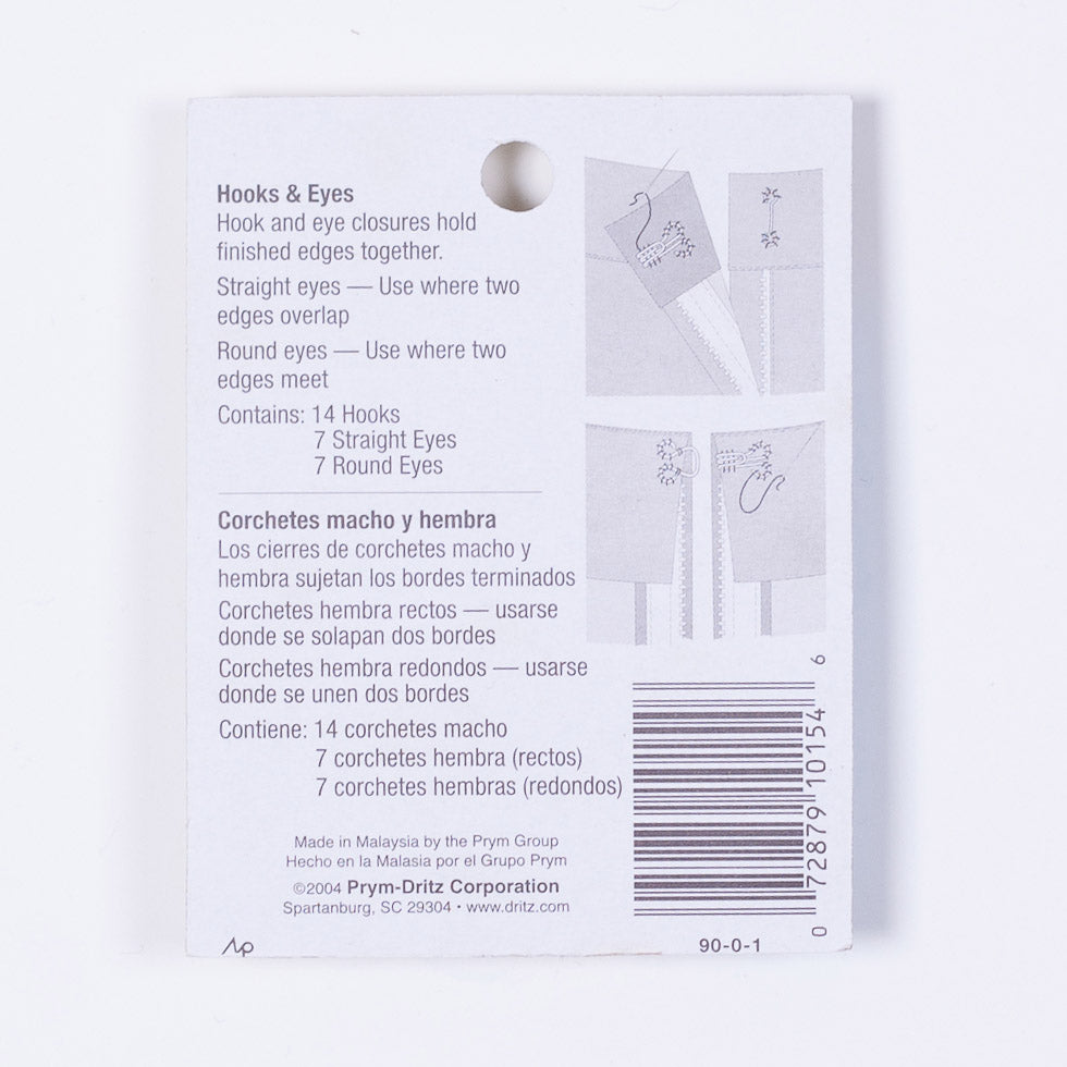 Dritz 14 Black Hooks & Eyes - Size 0 - Joann Fabrics