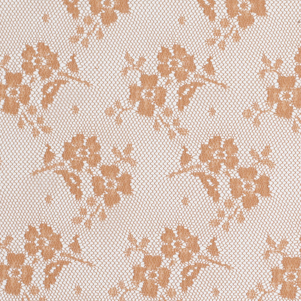 Butter Rum Polyester Floral Lace - Joann Fabrics