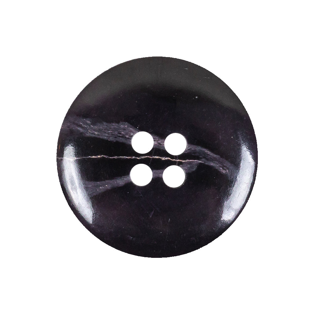 Deep Violet Marbled Rolled Rim 4-Hole Plastic Button - 40L/25.5mm - Joann Fabrics