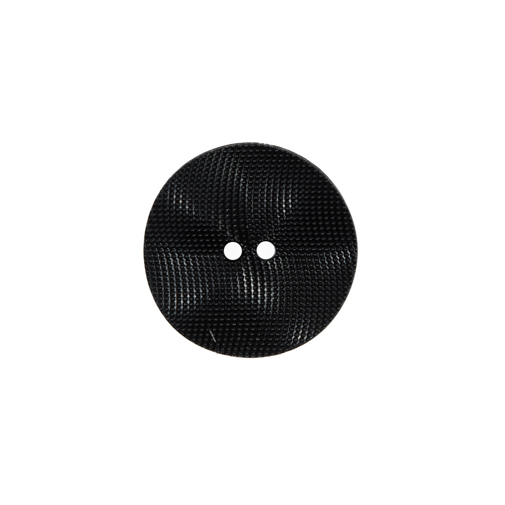 Italian Black Textured Wave Button - 28L/18mm - Joann Fabrics