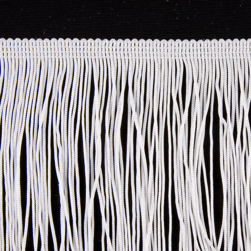 White Chainette Fringe - 4
