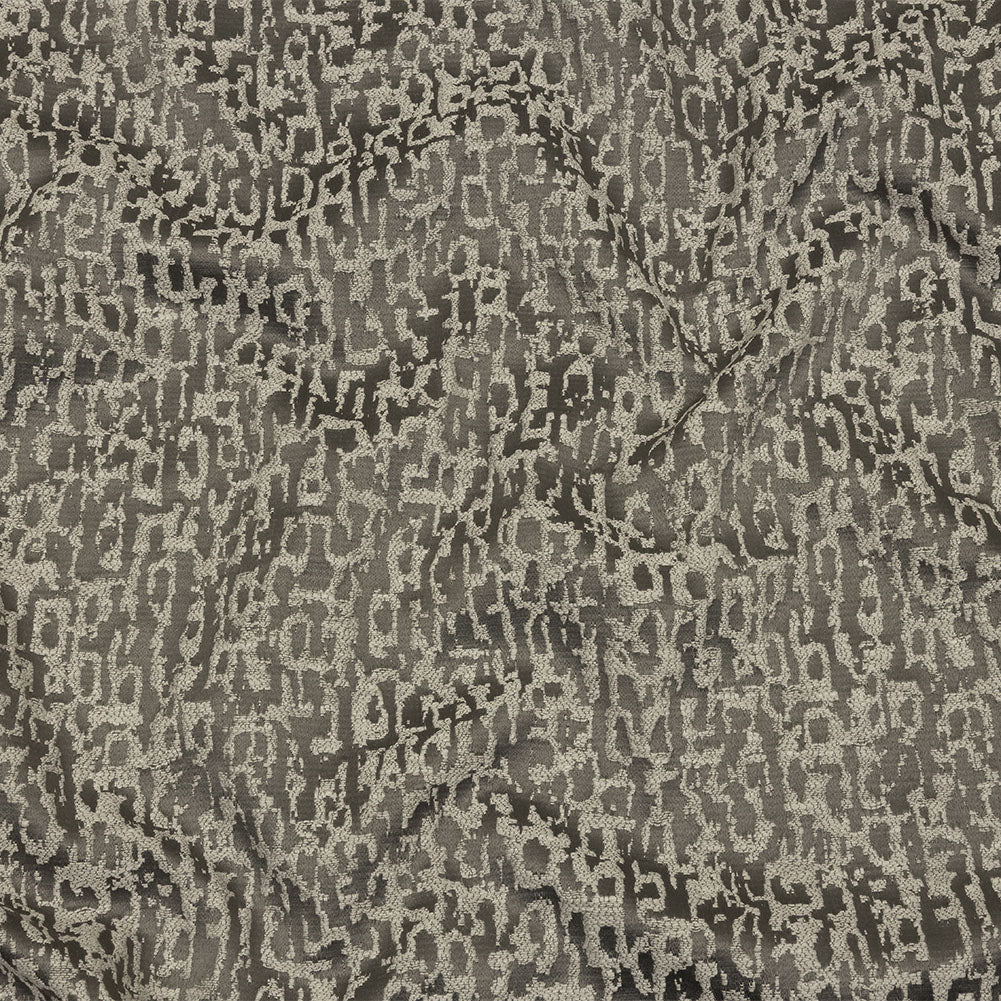 Cotton and Recycled Polyester Drapery Jacquard - Graphite Bark-Like Abstract - British Imported - Joann Fabrics