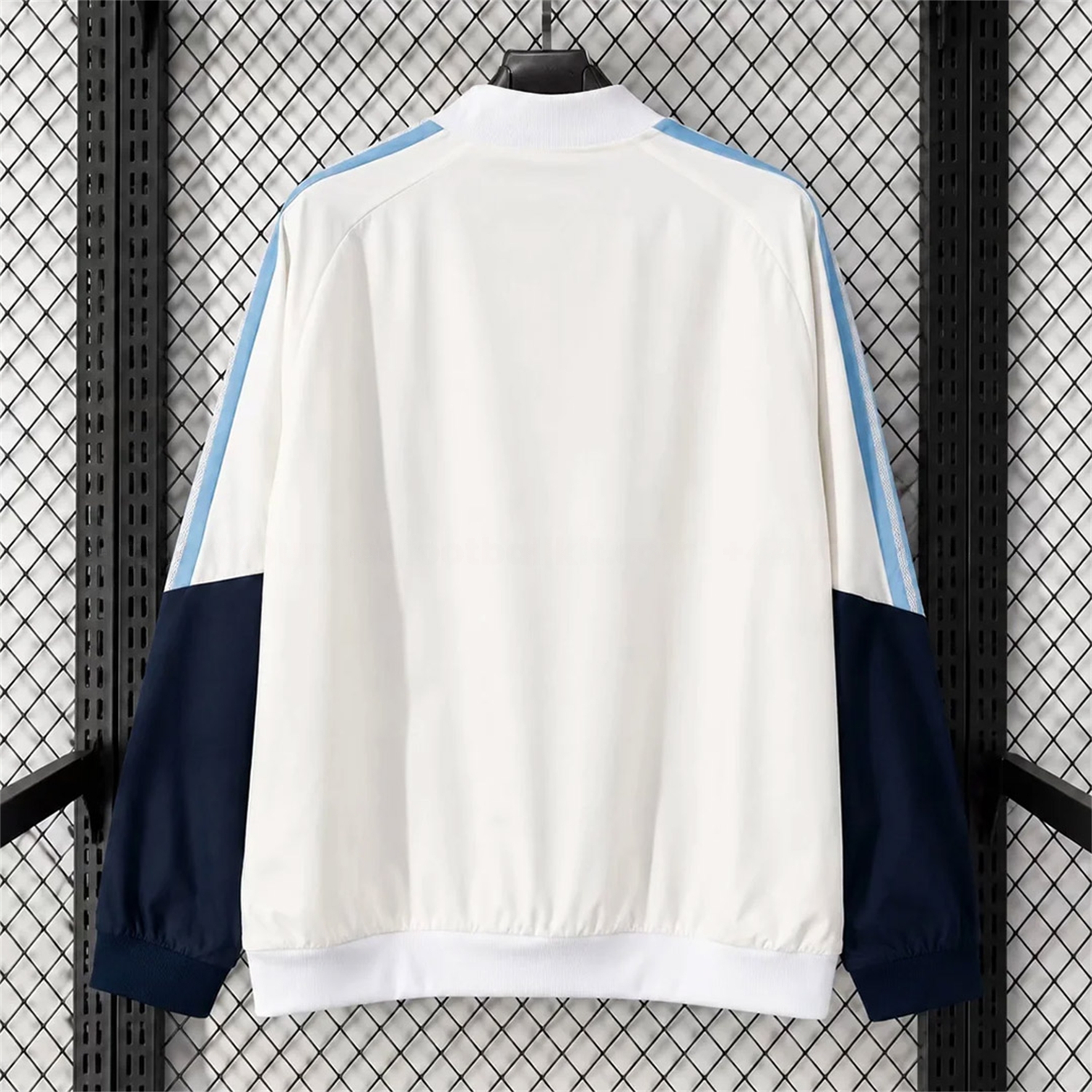 Argentina 2026 Travel Windbreaker - White With Light Blue - UnitedFutballJersey
