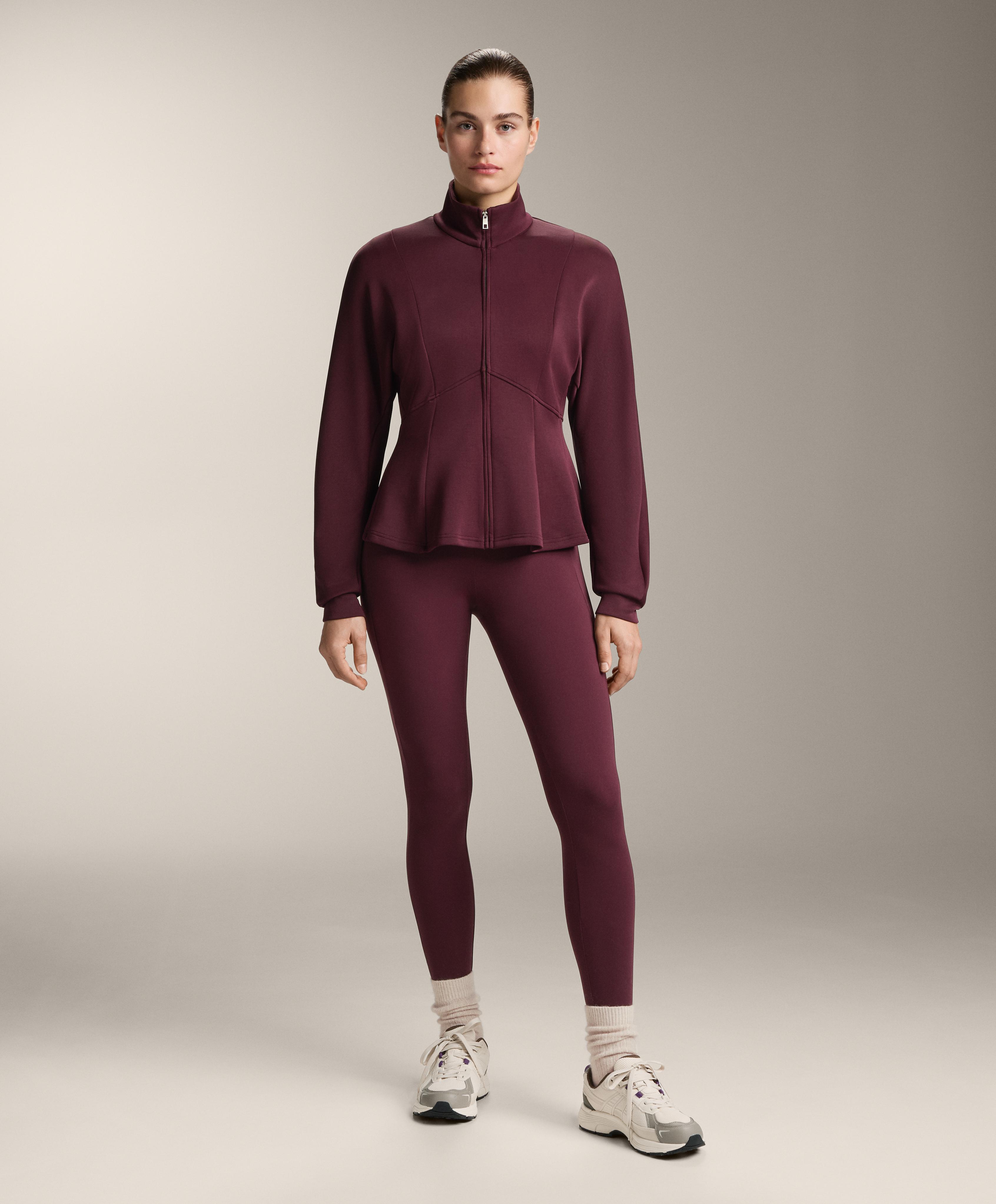 Soft-touch modal jacket with fitted waist