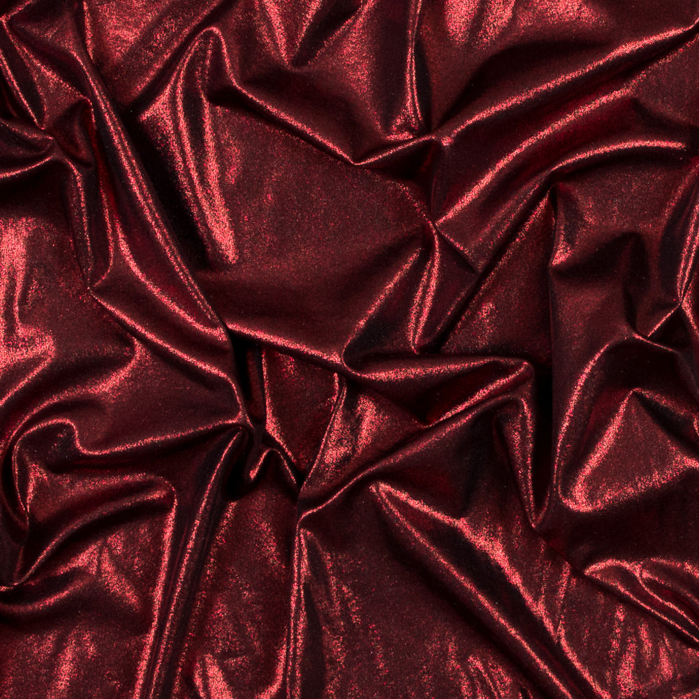 Metallic Mars Red All-Over Foil Knit - Joann Fabrics