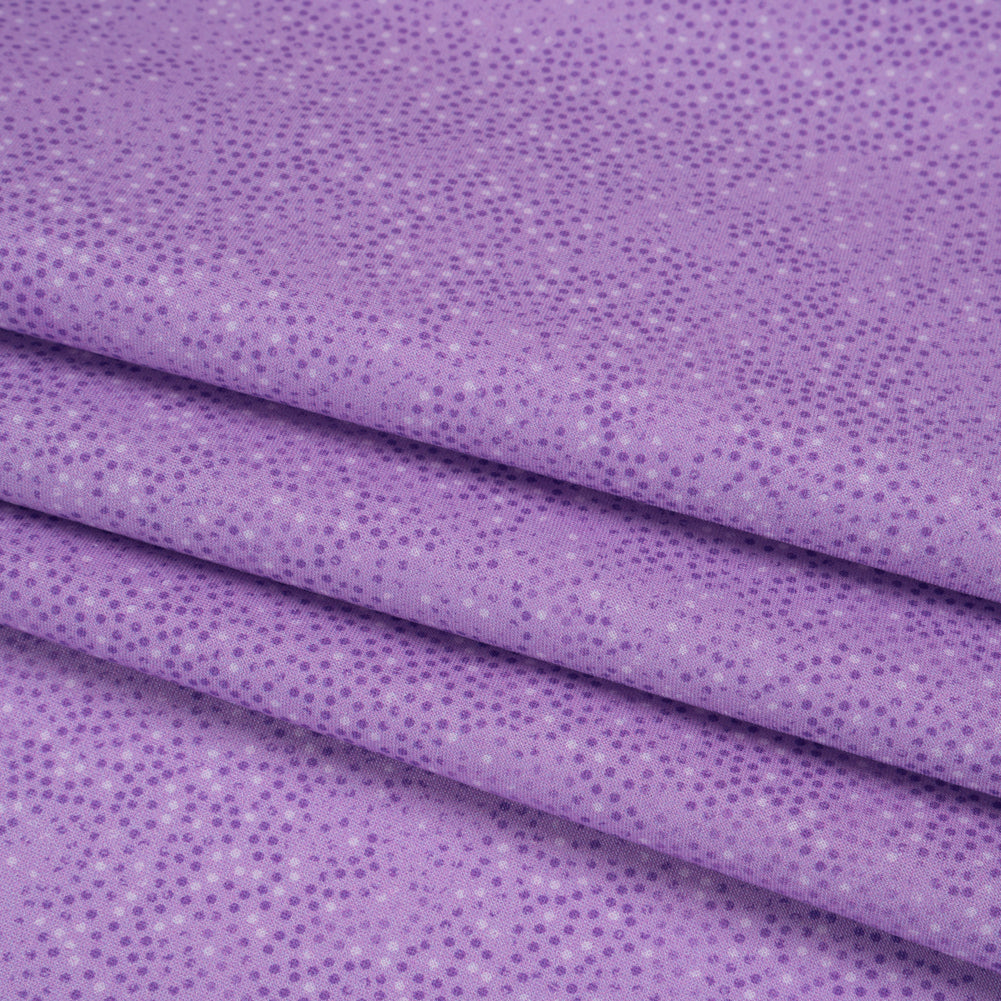 Printed Quilting Cotton by Patrick Lose for Northcott - Amethyst Ditsy Dots - Tonal Trios Collection - Joann Fabrics