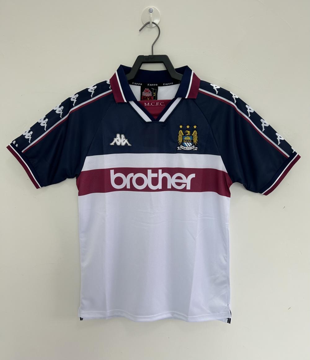 1997-1998 Retro Manchester City Away Football Shirt 1:1 Thai Quality