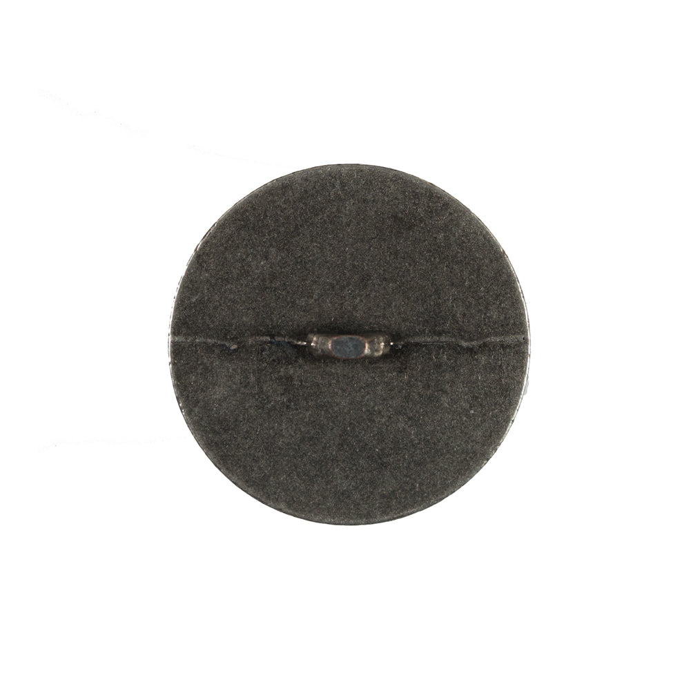 Italian Dark Silver Floral Metal Shank Back Button - 36L/23mm - Joann Fabrics