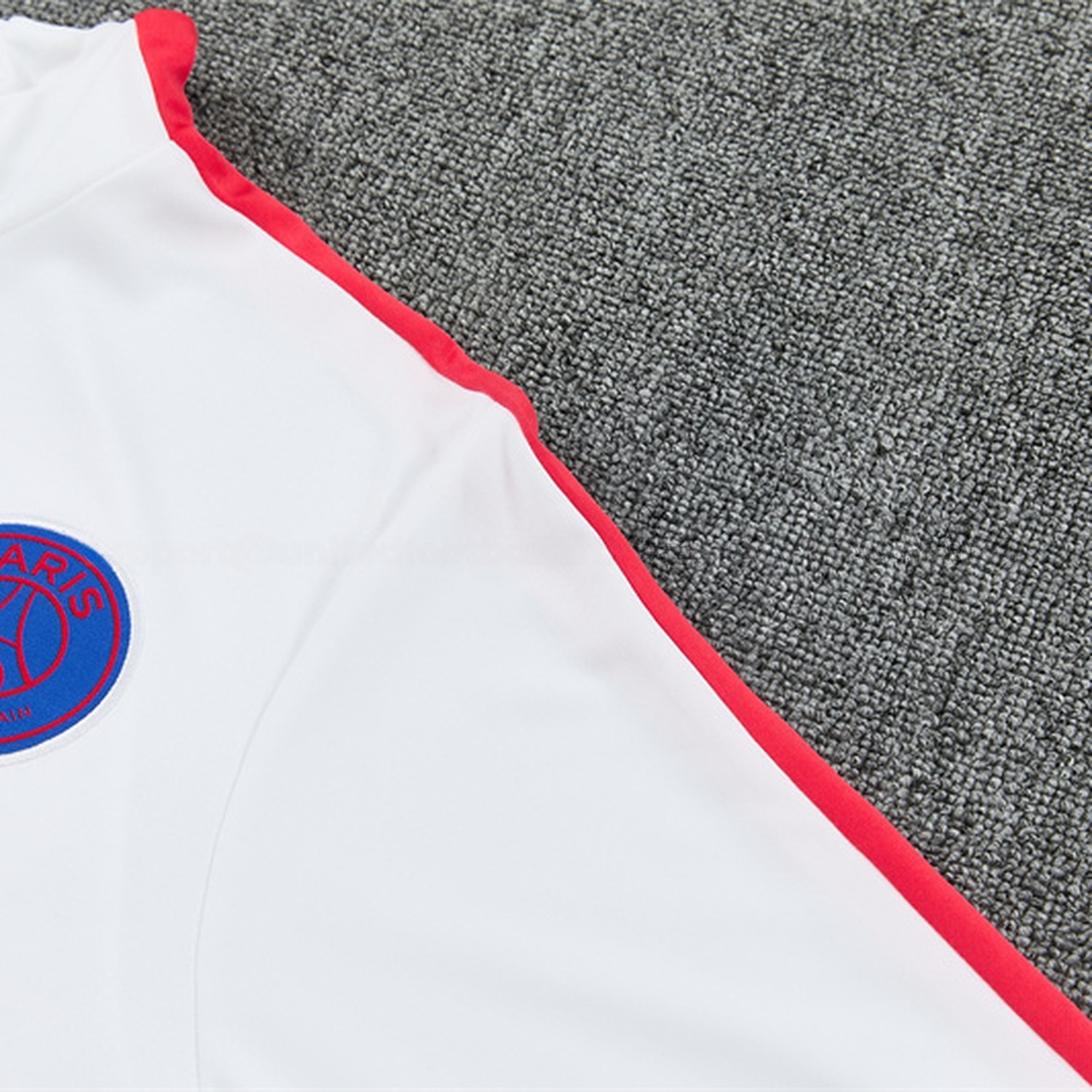Paris Saint-Germain PSG 26-27 Kids Long Sleeve Training Set - White Top & Black Pants - UnitedFutballJersey
