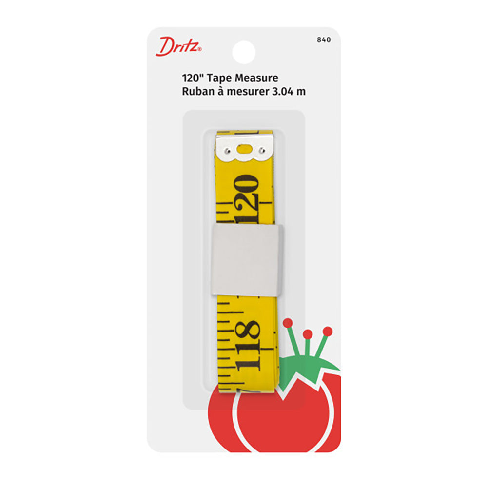 Dritz Quilter's Tape Measure - Yellow - 120