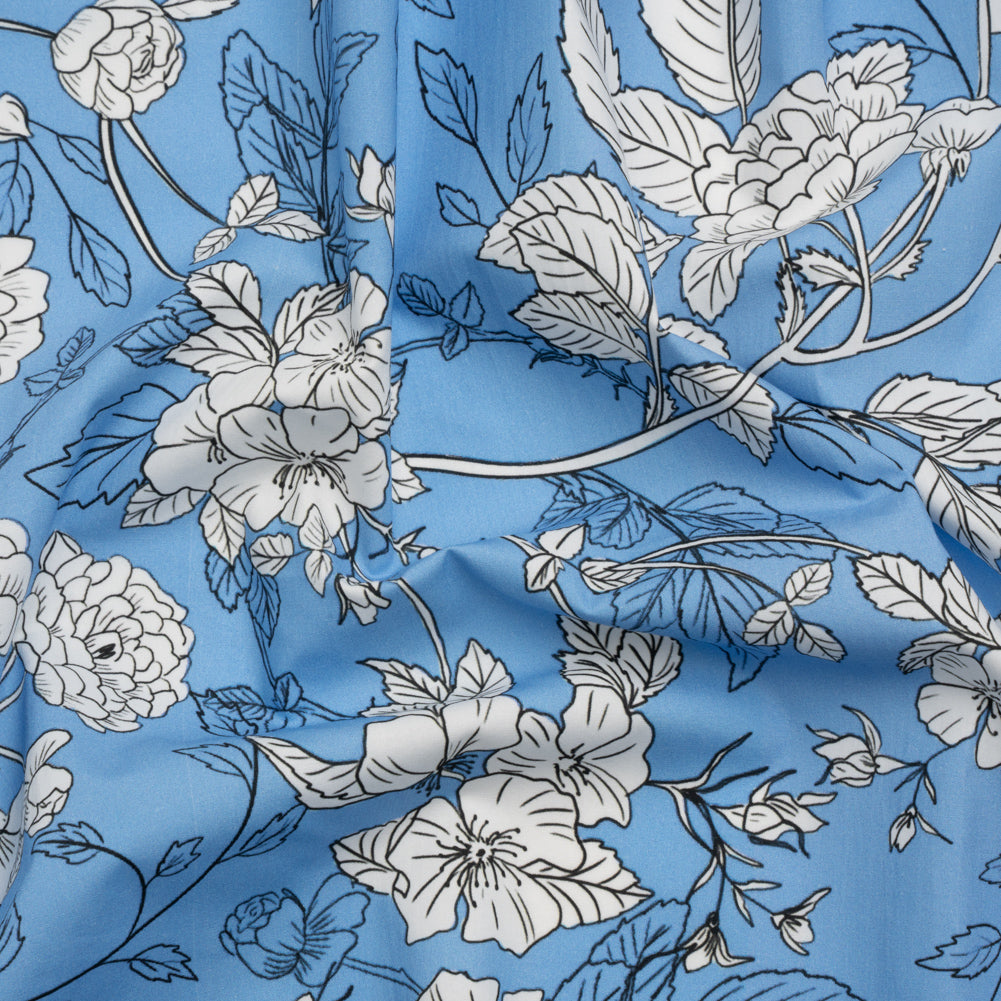 Mood Exclusive Budding Peonies Cotton Poplin - Joann Fabrics