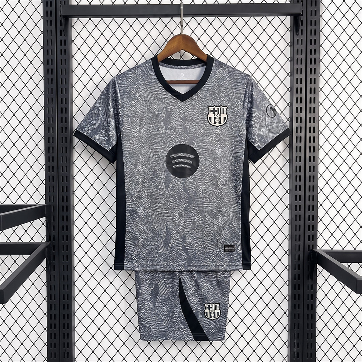 Barcelona 26-27 Goalkeeper Grey Kids Kit - UnitedFutballJersey