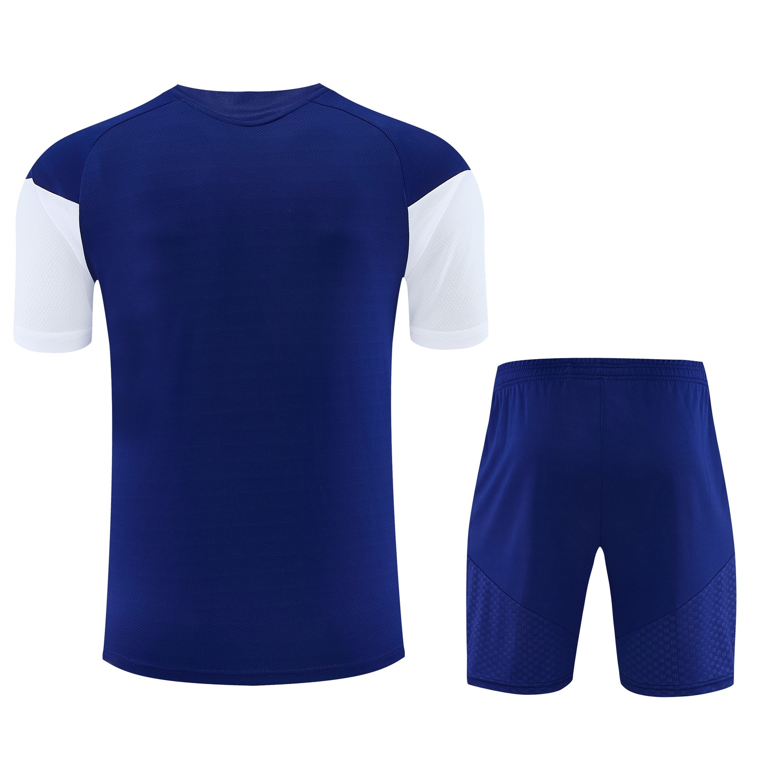 Real Madrid 26-27 Short-Sleeve Training Set - Blue Top & Blue Shorts - UnitedFutballJersey
