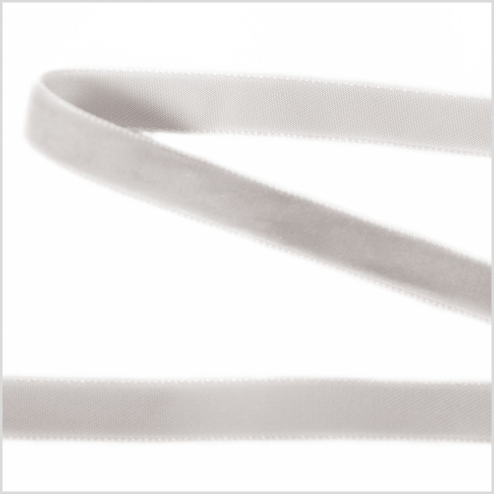 Single Faced Velvet Ribbon Made in Italy - 3/8