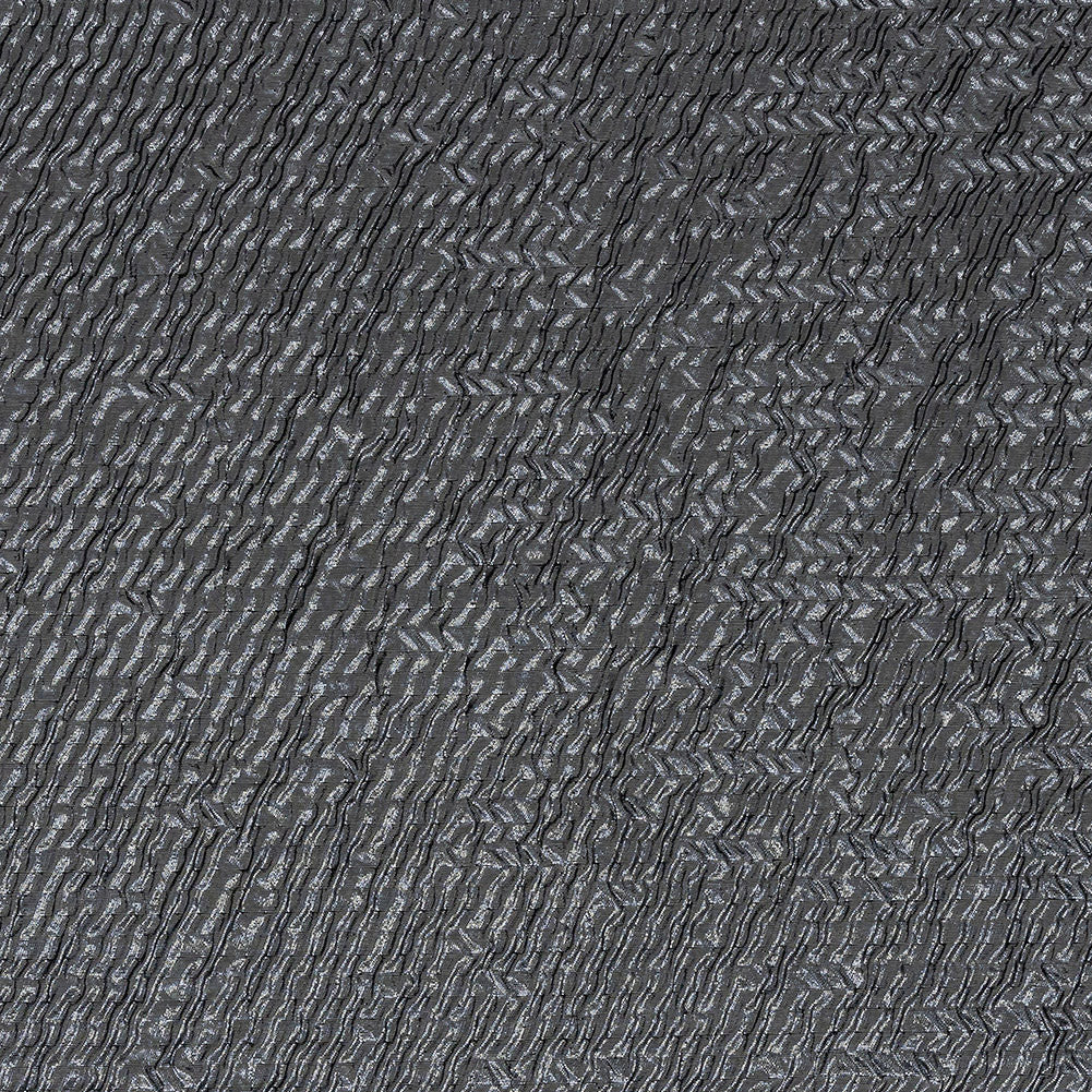 Capella Metallic Gunmetal Wavy Luxury Brocade - Joann Fabrics
