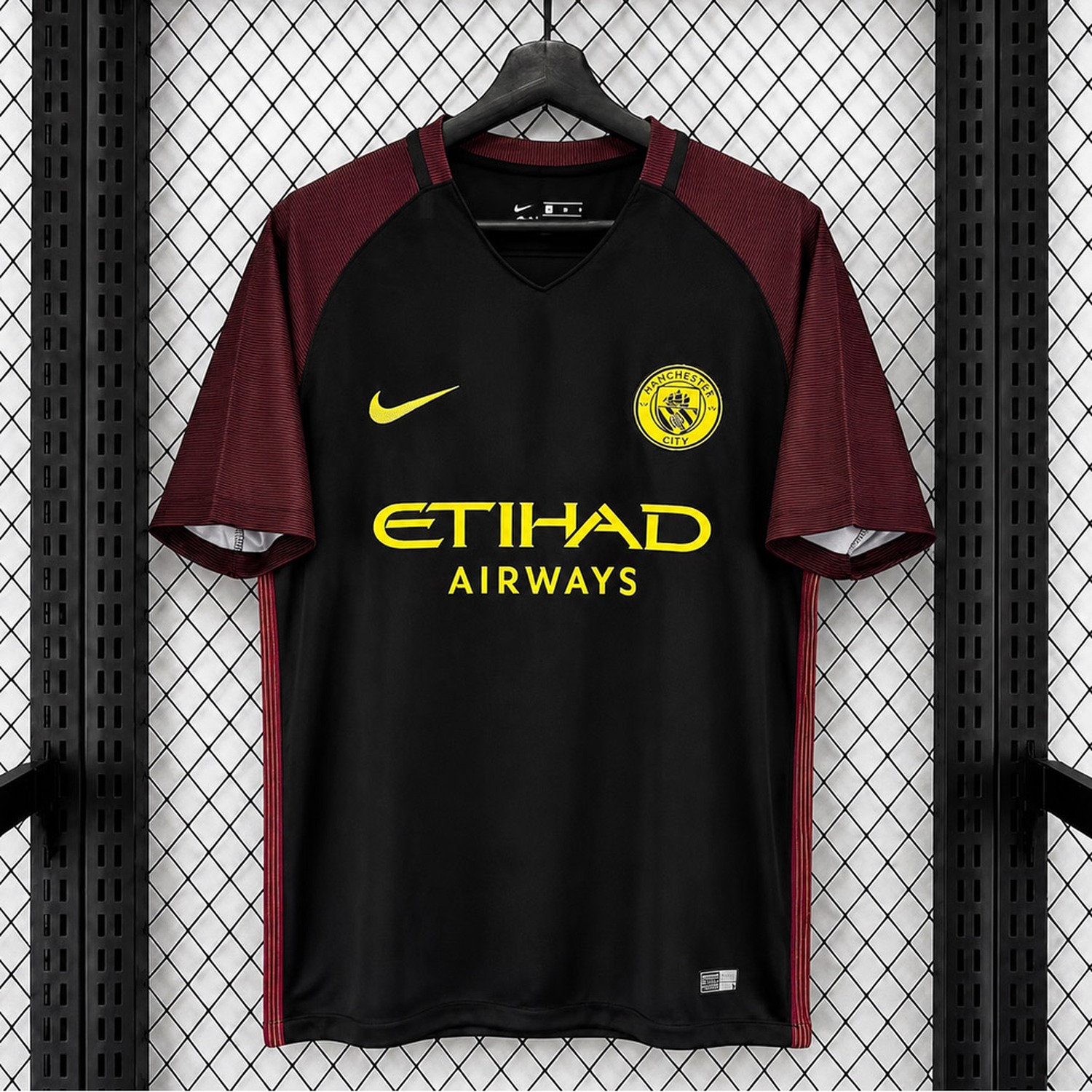 Retro Manchester City 2016-17 Away Jersey - UnitedFutballJersey