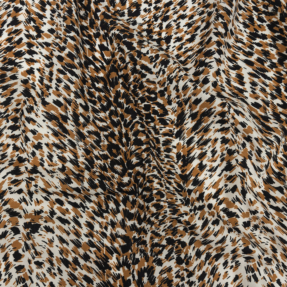 Mood Exclusive Tan Fanciful Furs Cotton Poplin - Joann Fabrics