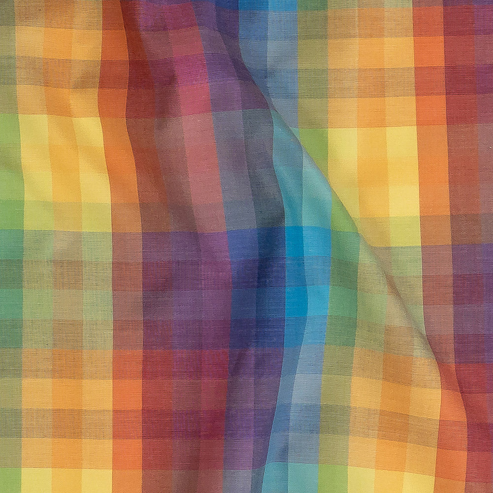 Premium Rainbow Checks Cotton Shirting - Joann Fabrics