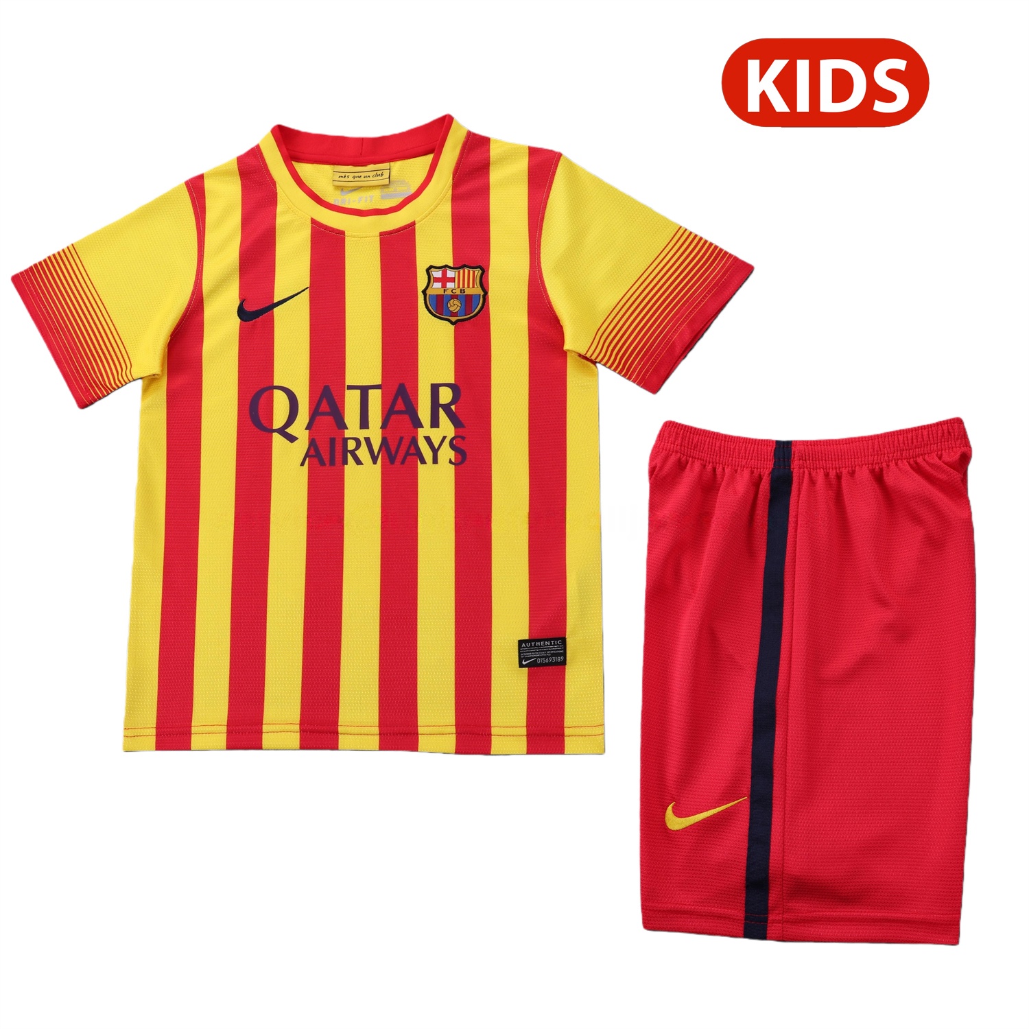 Retro Barcelona 2013-14 Away Kids Kit - UnitedFutballJersey