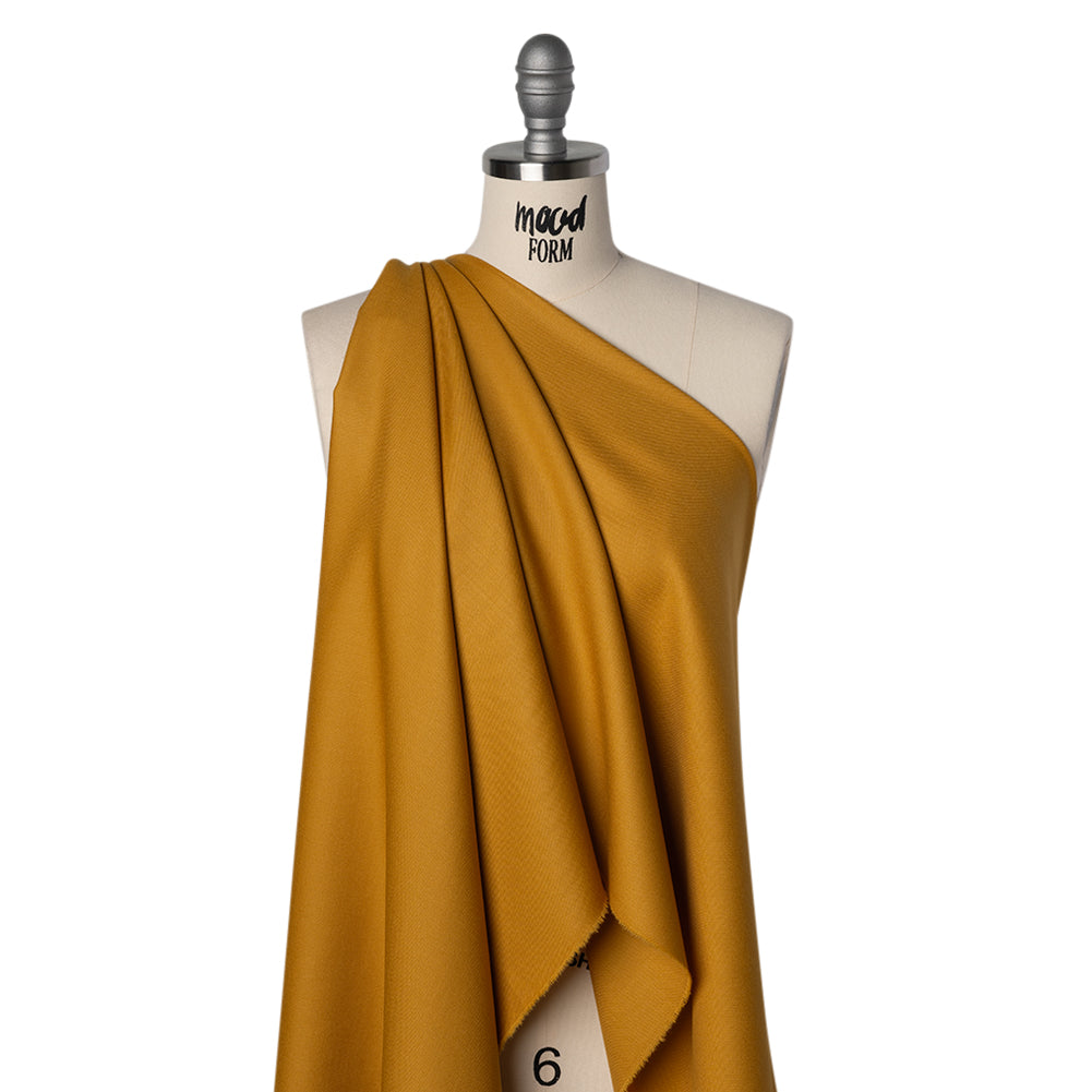 Virgin Merino Wool Twill Suiting Made in Italy - Yellow Ochre - Joann Fabrics